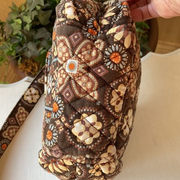 Vera Bradley Brown and Orange Crossbody Bag - Picture 4 of 15
